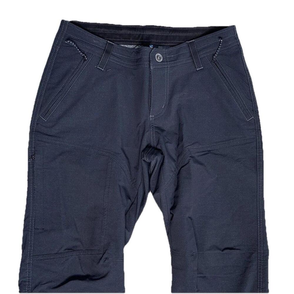 Kuhl Klash Pants Womens 6 Gotham Black Softshell Style Ankle Zip Water Resistant - Picture 3 of 9